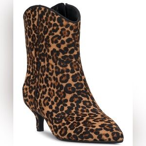 Aatira Tulip Booties, Created For Macy's In Leopard Haircalf Sz 7.5 NIB